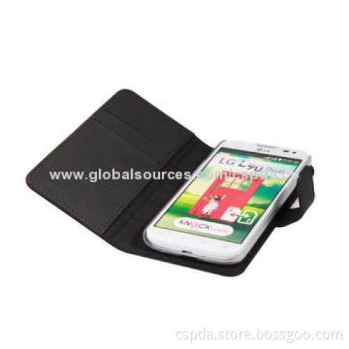 Fast delivery time wallet design PU leather phone cases for LG L70, various colors are available